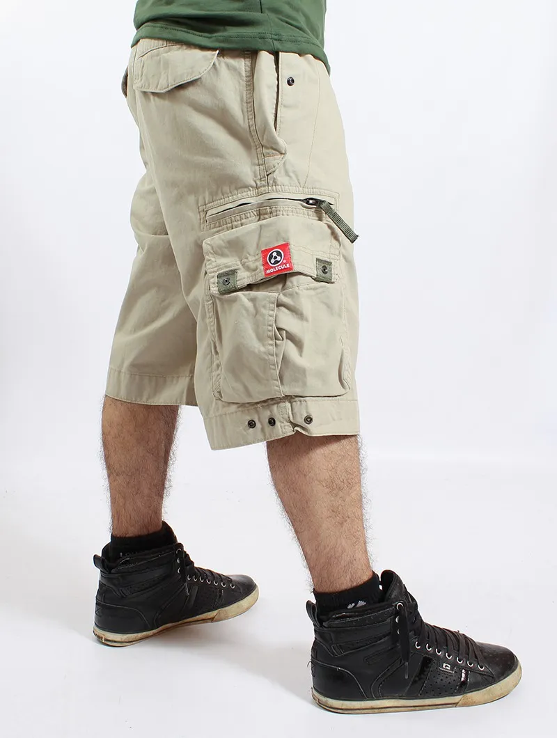 Pantalón corto cargo Molecule 45020, Beige