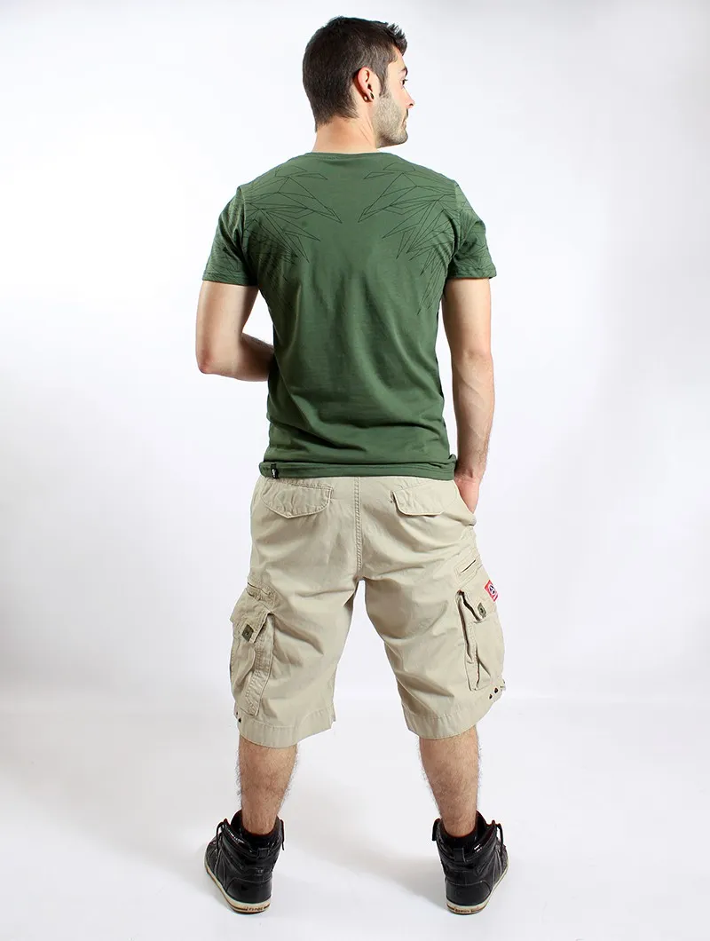 Pantalón corto cargo Molecule 45020, Beige