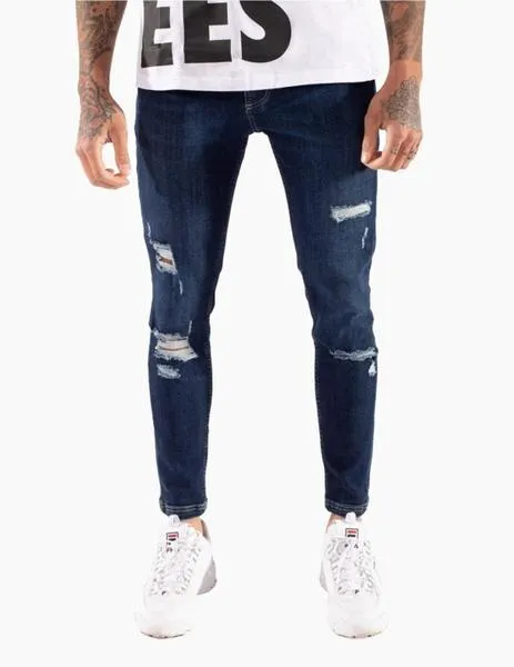 PANTALóN ELEVEN SUSTAINABLE DISTR SKINNY FIT  INDIG