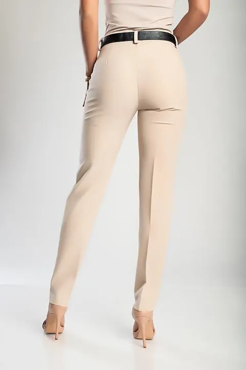 Pantalón largo elegante, beige