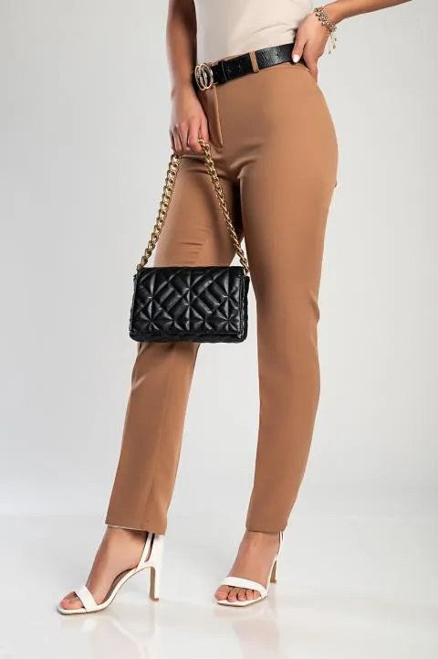 Pantalón largo elegante, camel
