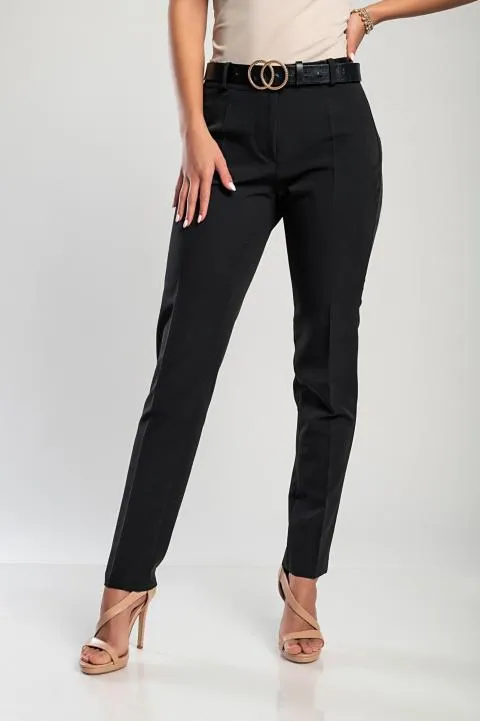 Pantalón largo elegante, negro