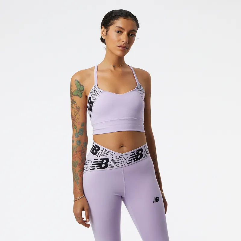 Peto Running Mujer New Balance Relentless Crop Morado