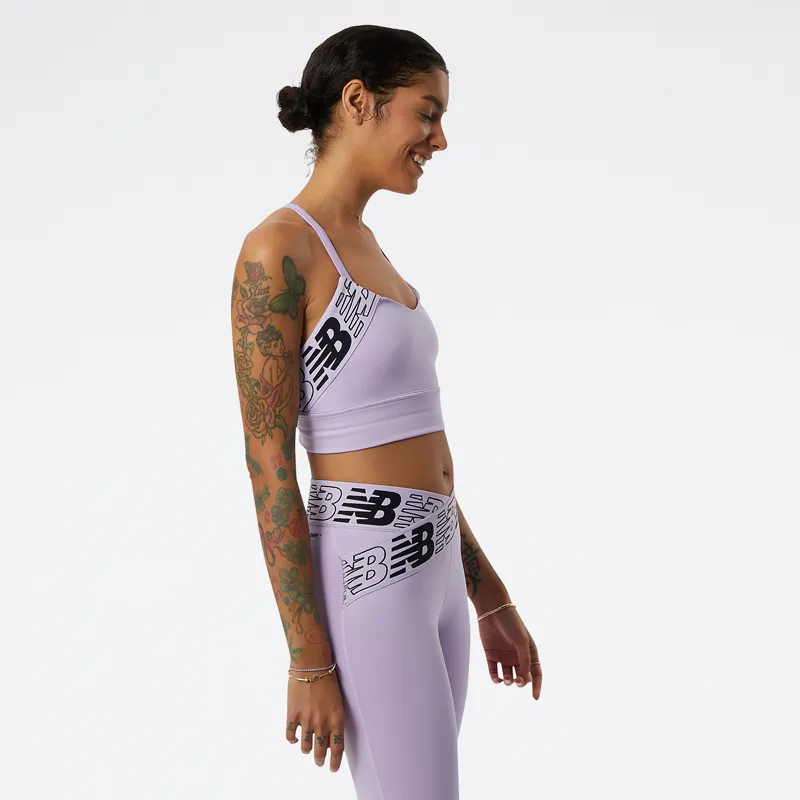 Peto Running Mujer New Balance Relentless Crop Morado