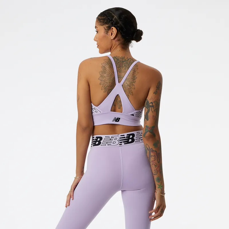 Peto Running Mujer New Balance Relentless Crop Morado
