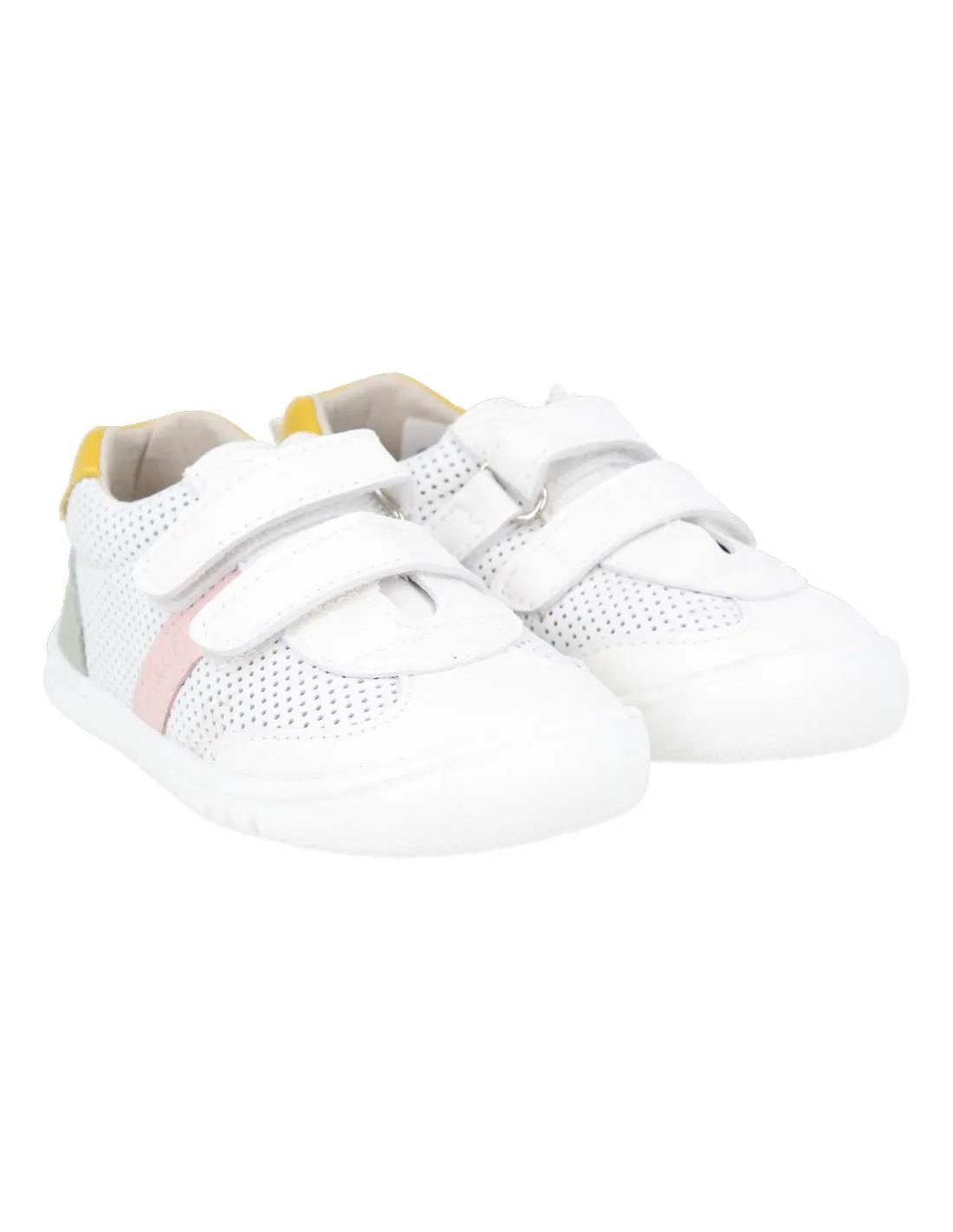 PIRUFíN  DEPORTIVA RESPETUOSA PIEL PERFORADA BLANCO ROSA