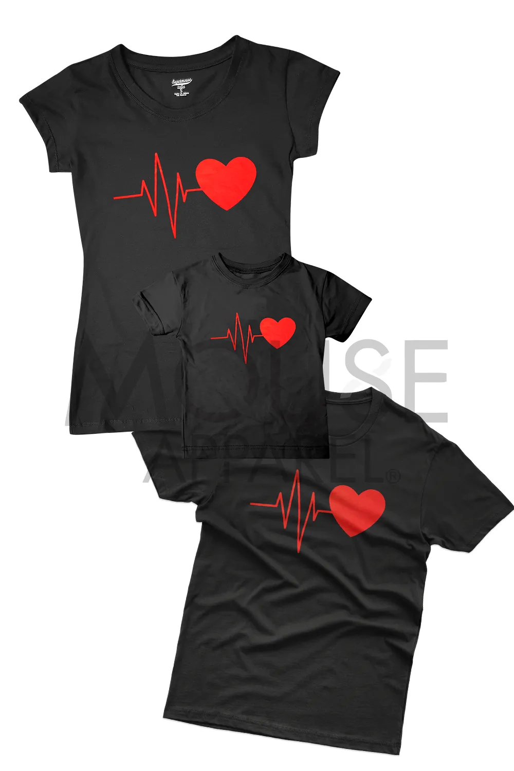 Playera Bebé manga corta . Latidos