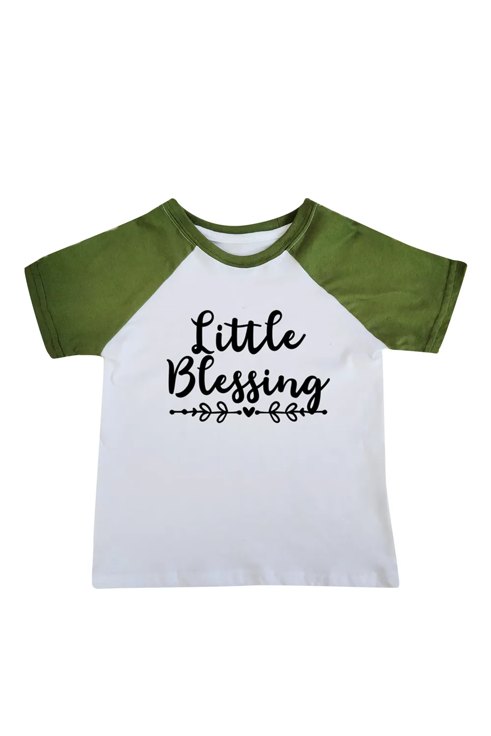 Playera Ranglan de bebé. Little Blessing