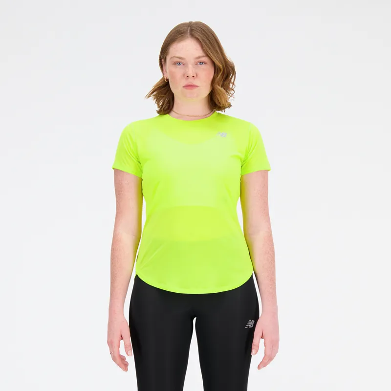 Polera Running Mujer New Balance Accelerate Amarilla