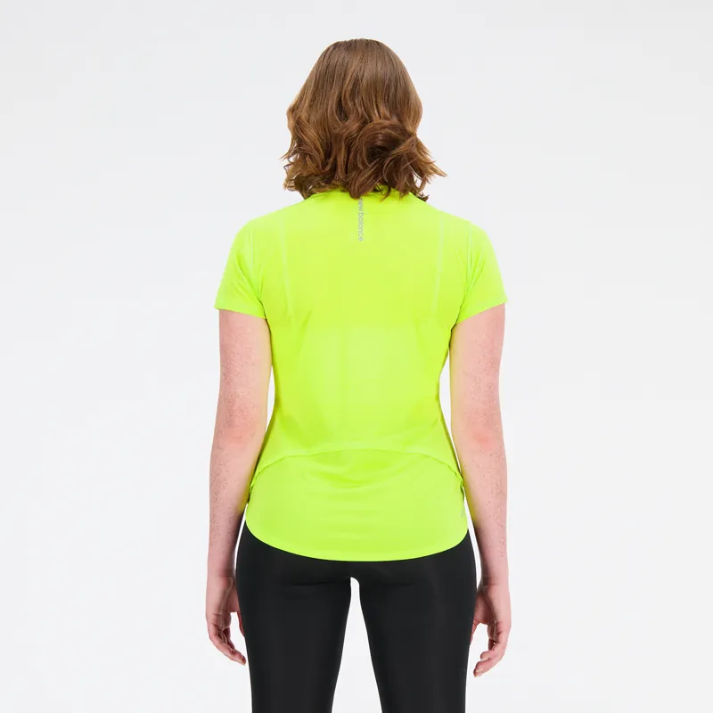 Polera Running Mujer New Balance Accelerate Amarilla