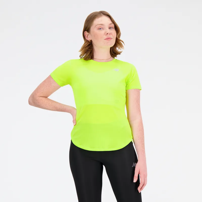Polera Running Mujer New Balance Accelerate Amarilla