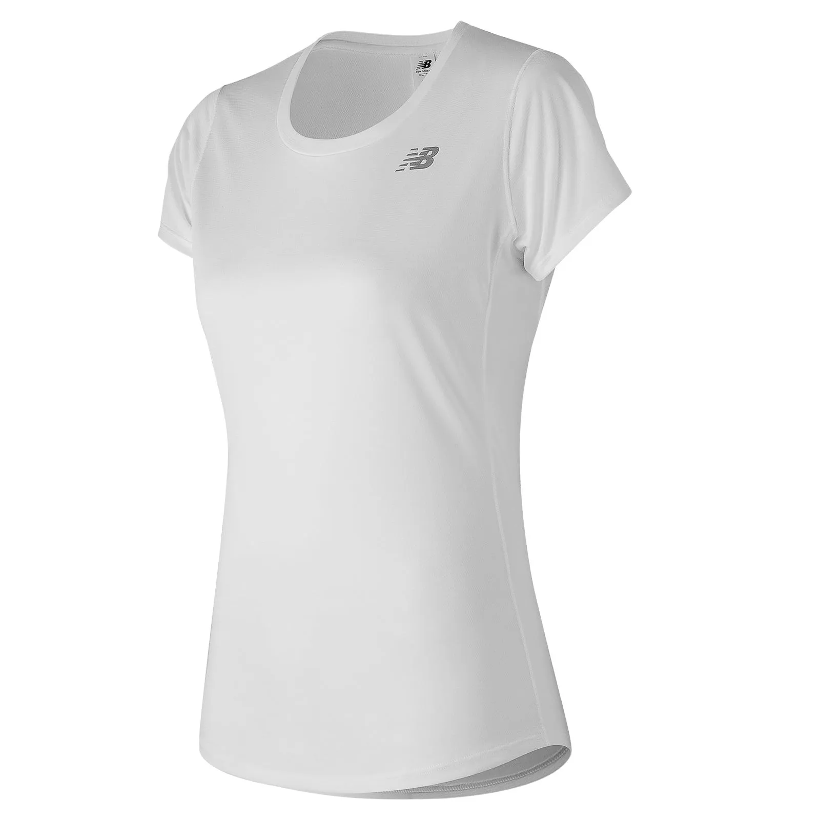 Polera Running Mujer New Balance Accelerate Blanca