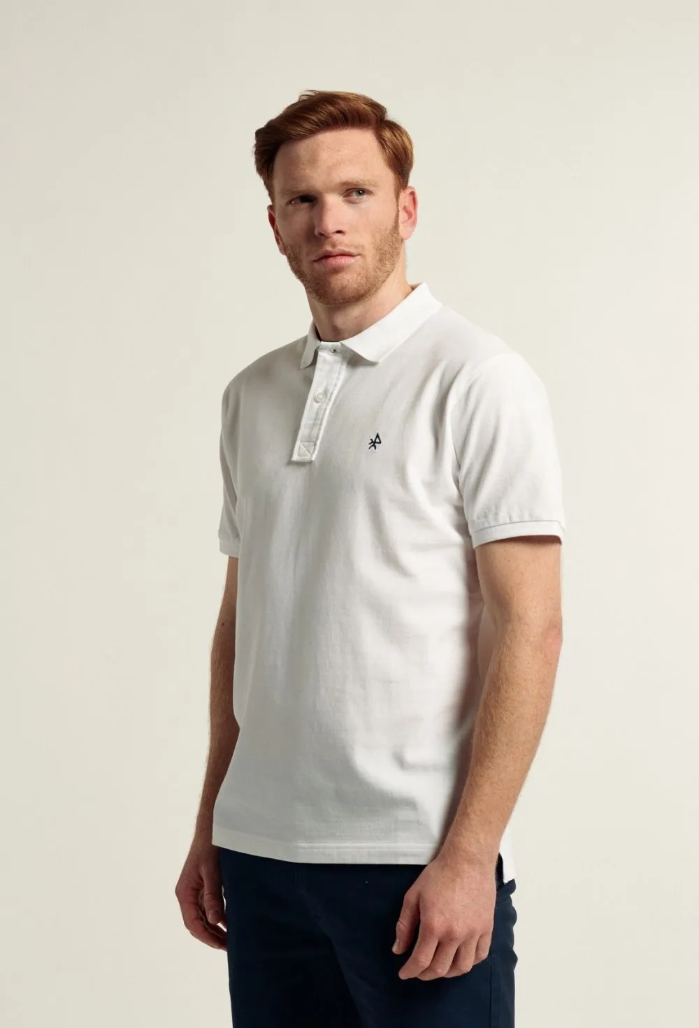 Polo clásico color blanco