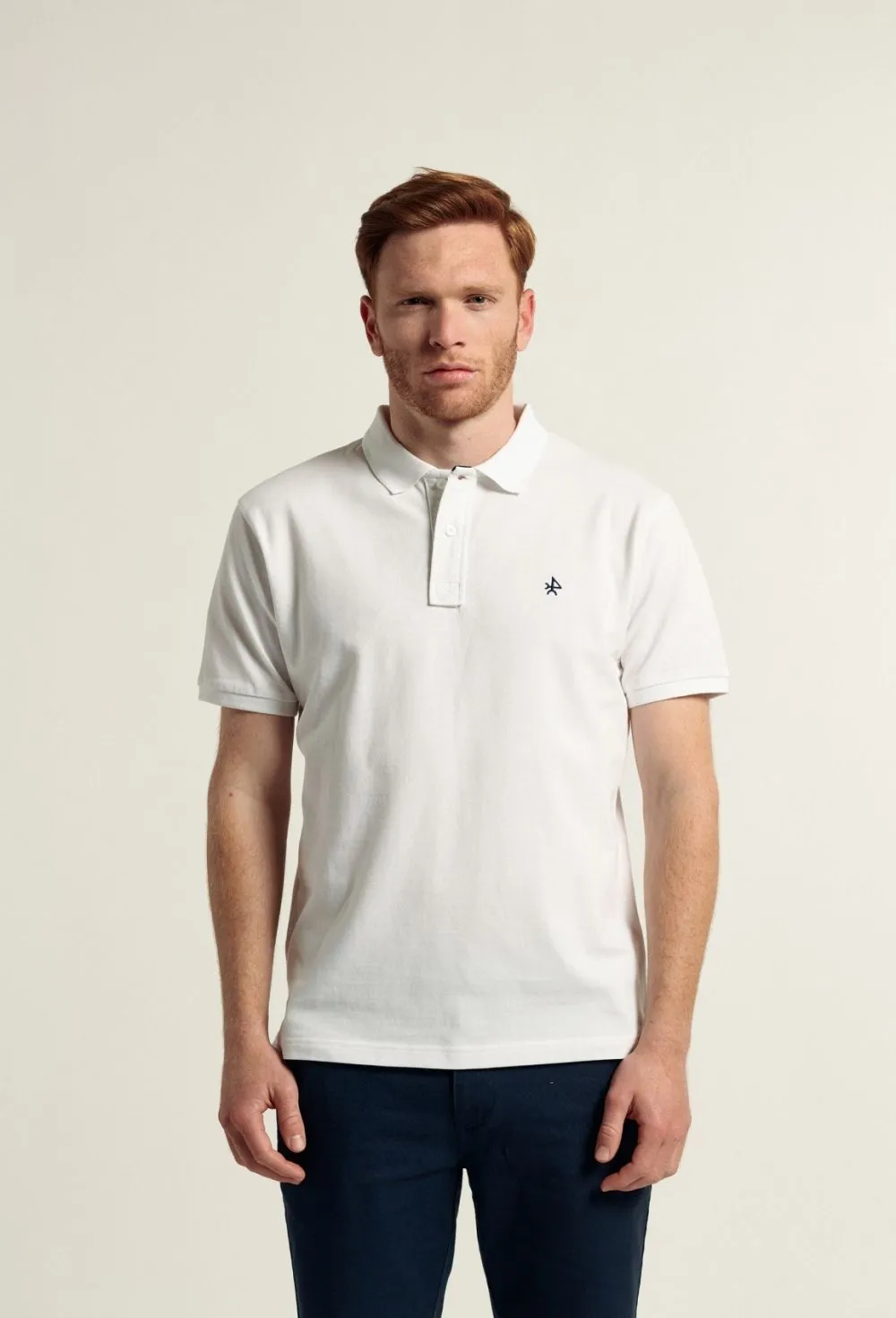 Polo clásico color blanco