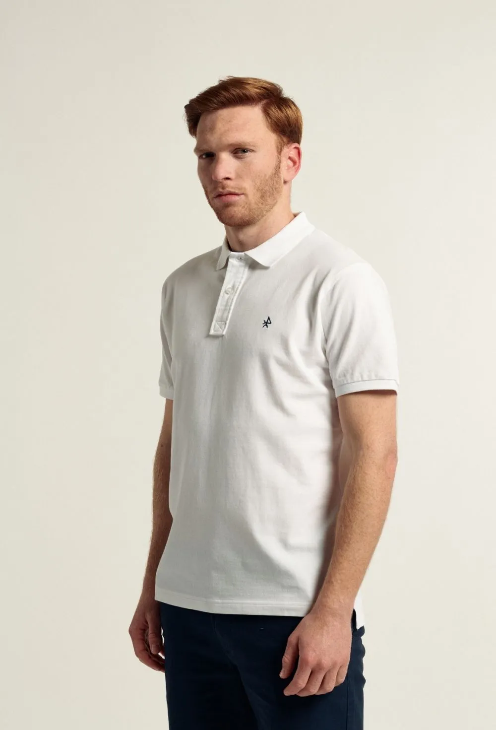 Polo clásico color blanco