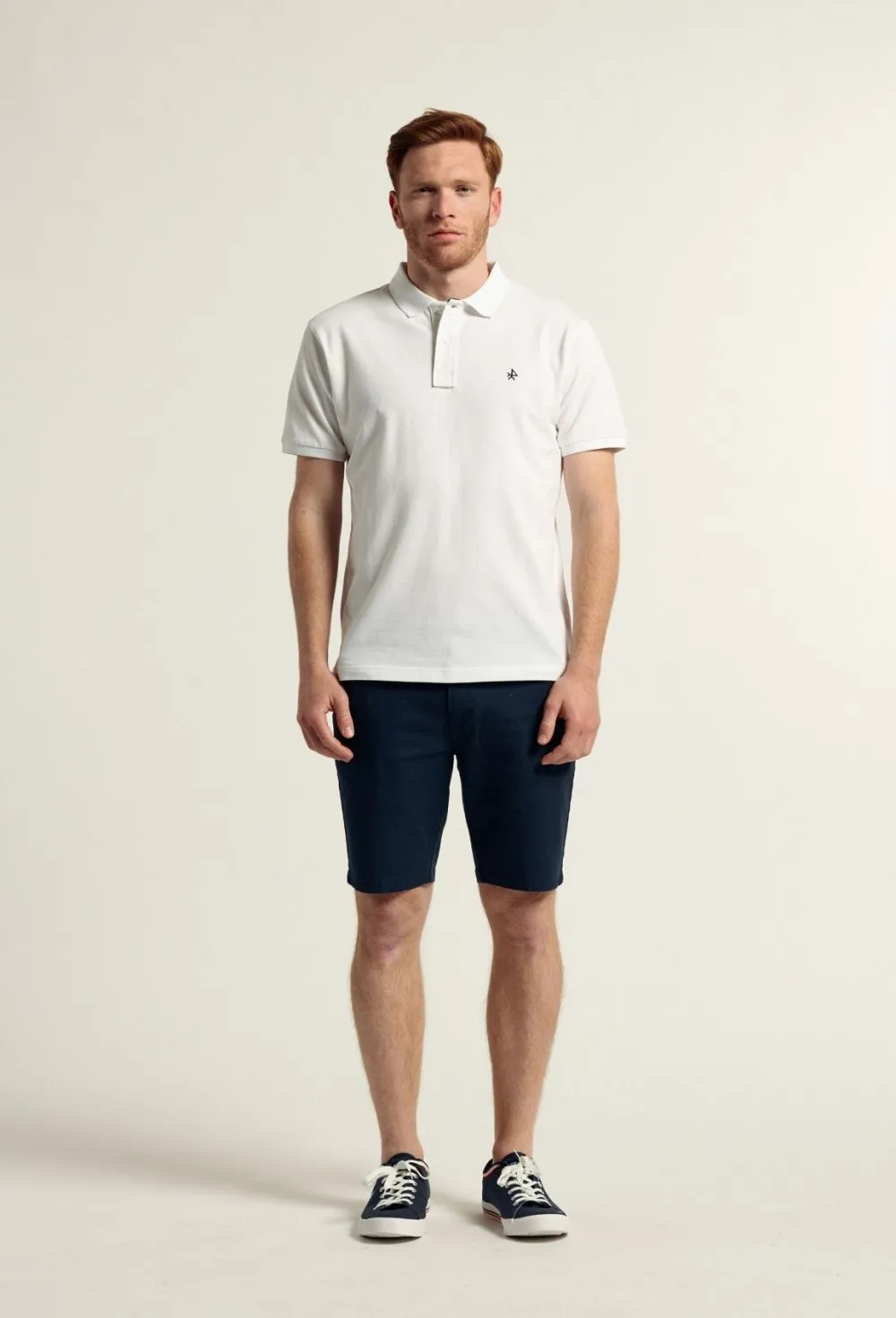 Polo clásico color blanco