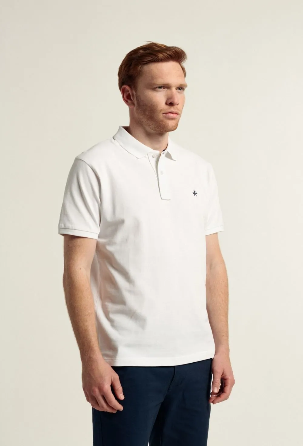Polo clásico color blanco