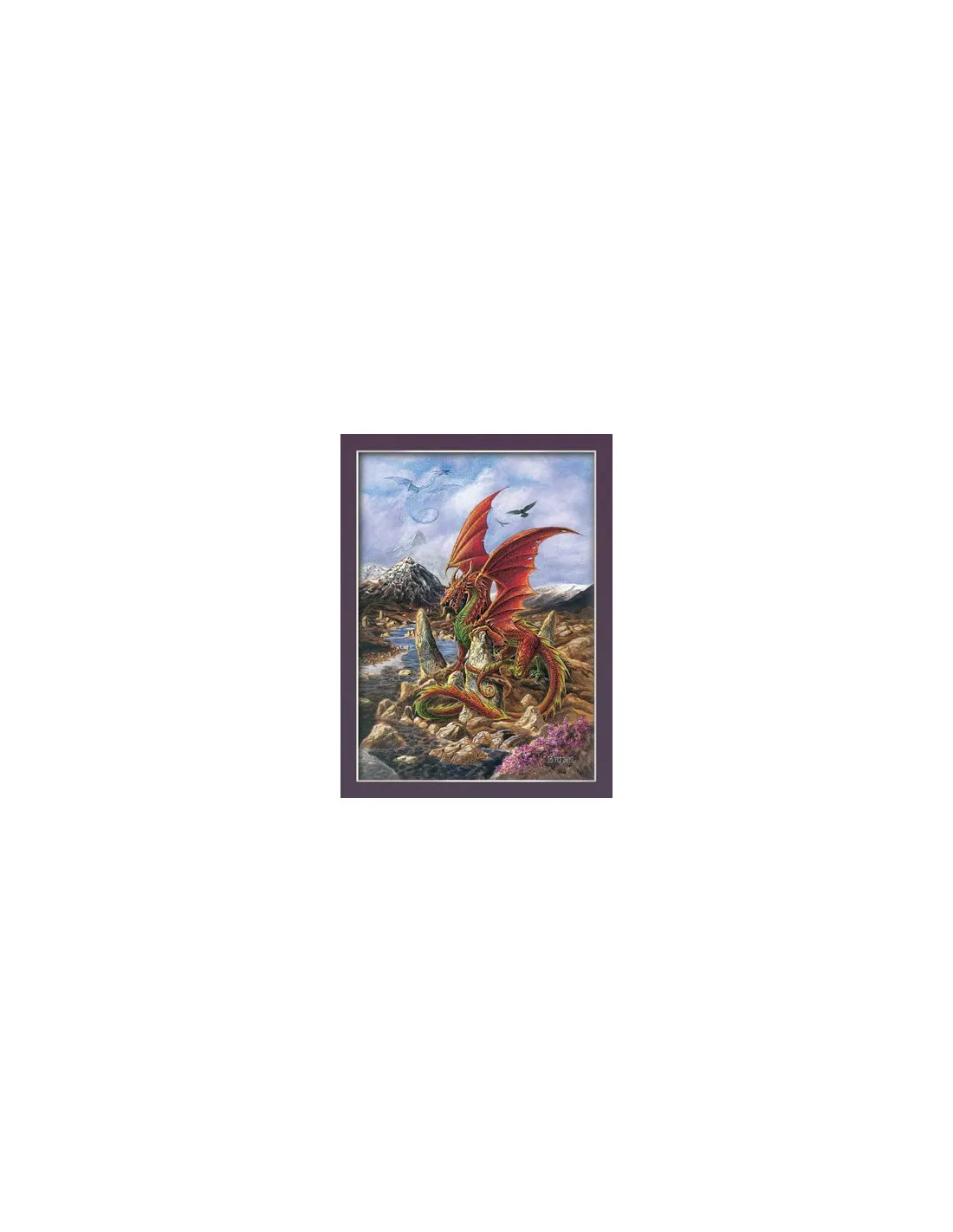 Poster dragón de fuego (30 x 40,5 cm)
