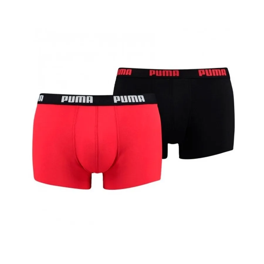 PUMA CALZONCILLO BASIC BOXER 2P ROJO/NEGRO 521015001786