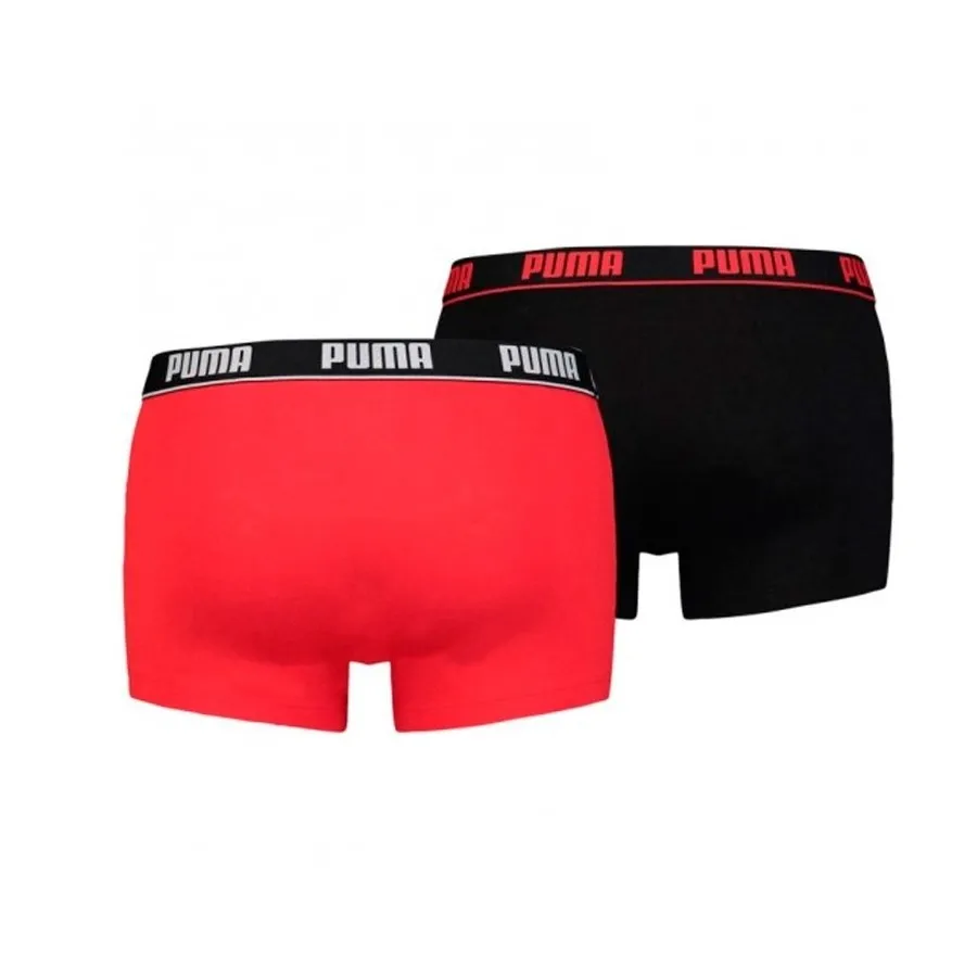 PUMA CALZONCILLO BASIC BOXER 2P ROJO/NEGRO 521015001786