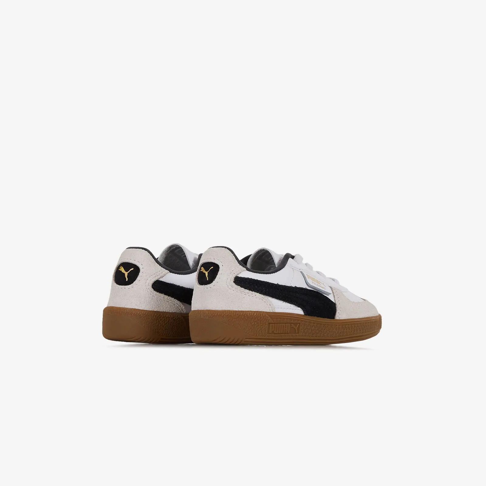 PUMA PALERMO LEATHER EL BLANC/NOIR  BéBé 
