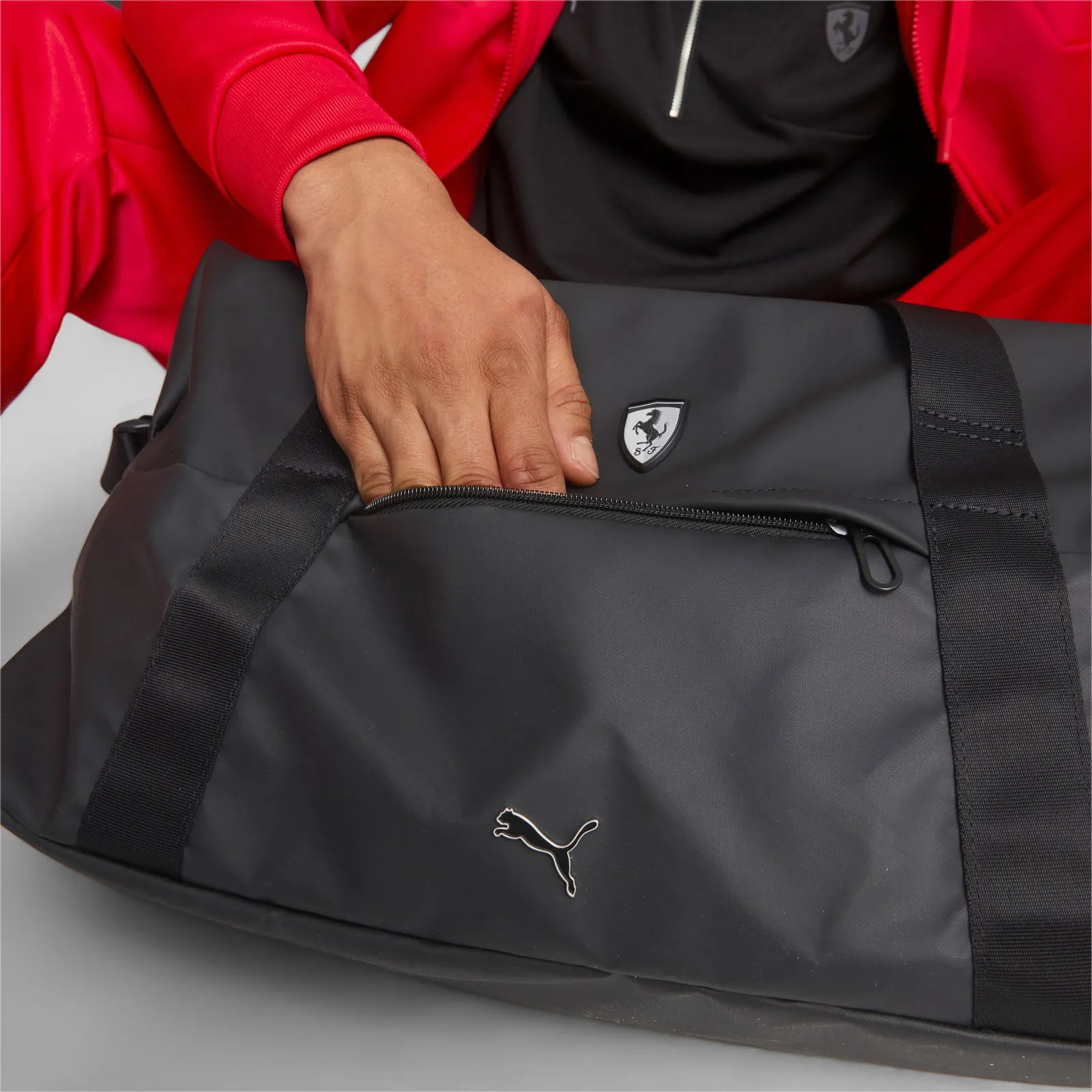 Puma Scuderia Ferrari SPTWR Style Motorsport Weekender Tasche, Schwarz, Accessoires