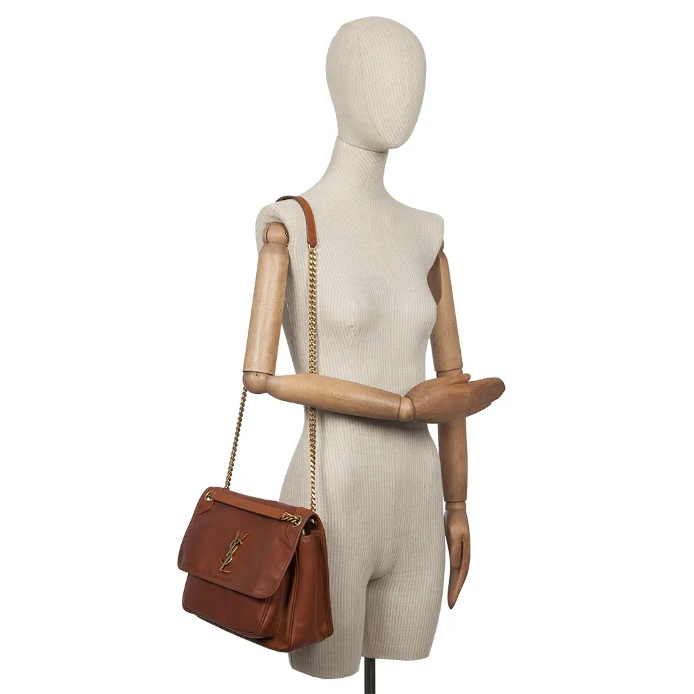 Saint Laurent Bolso Niki Marrón