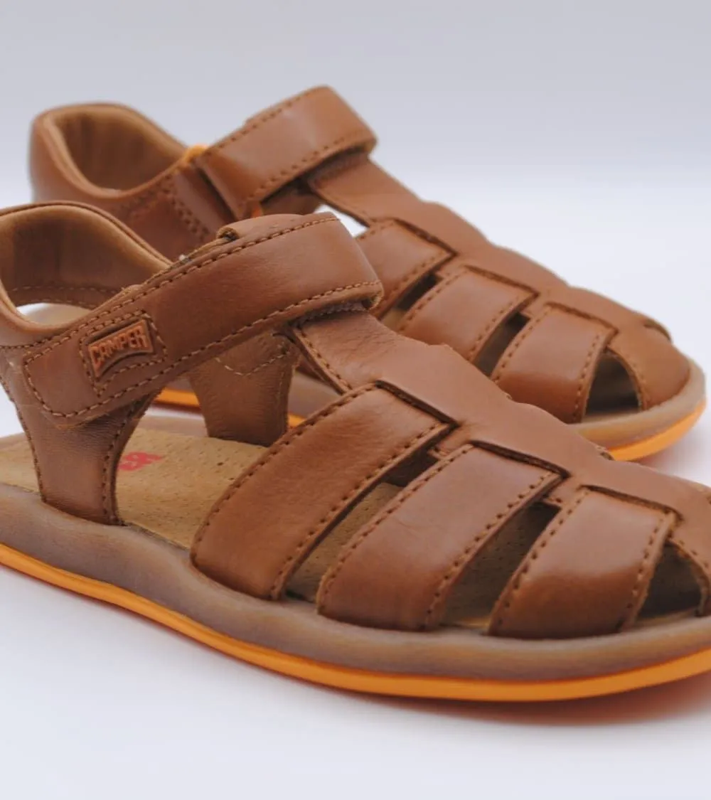 SANDALIA NIÑO CAMPER BICHO VELCRO CUERO
