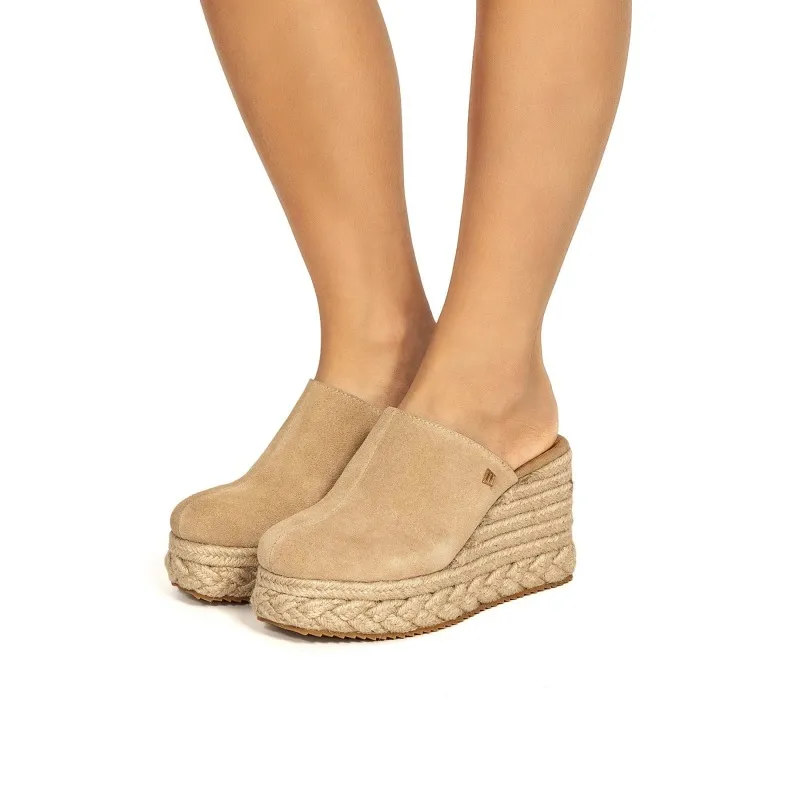 Sandalias Casual de Mujer MTNG LOU Beige 56085