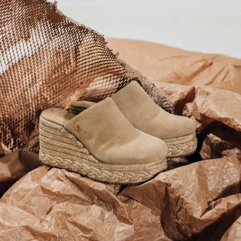Sandalias Casual de Mujer MTNG LOU Beige 56085