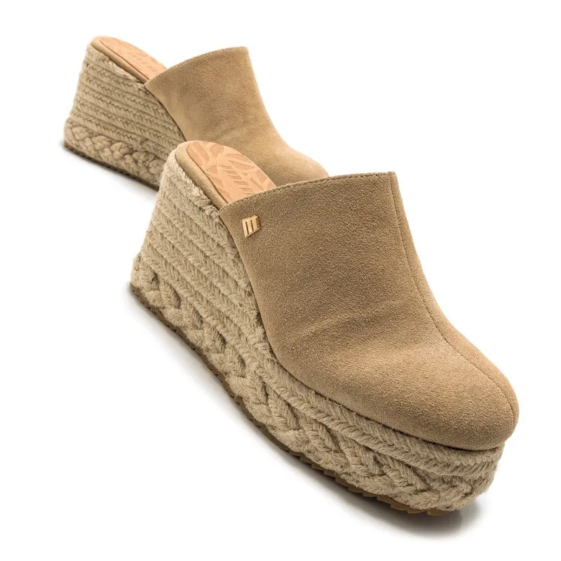 Sandalias Casual de Mujer MTNG LOU Beige 56085