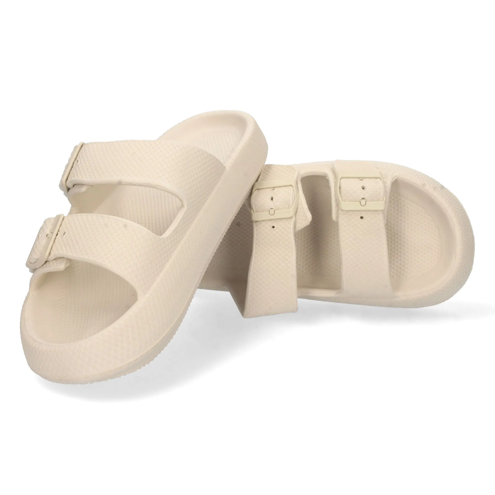 Sandalias planas con plataforma cómoda para hombre color beige 8030
