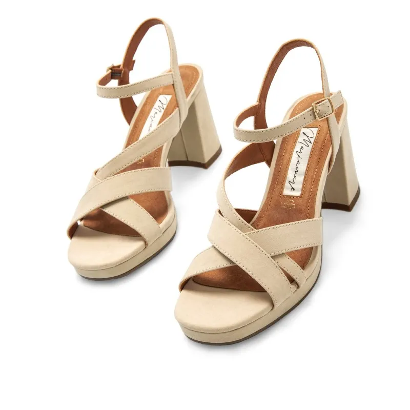 Sandalias Vestir de Mujer MARIAMARE 68451 Beige 57129
