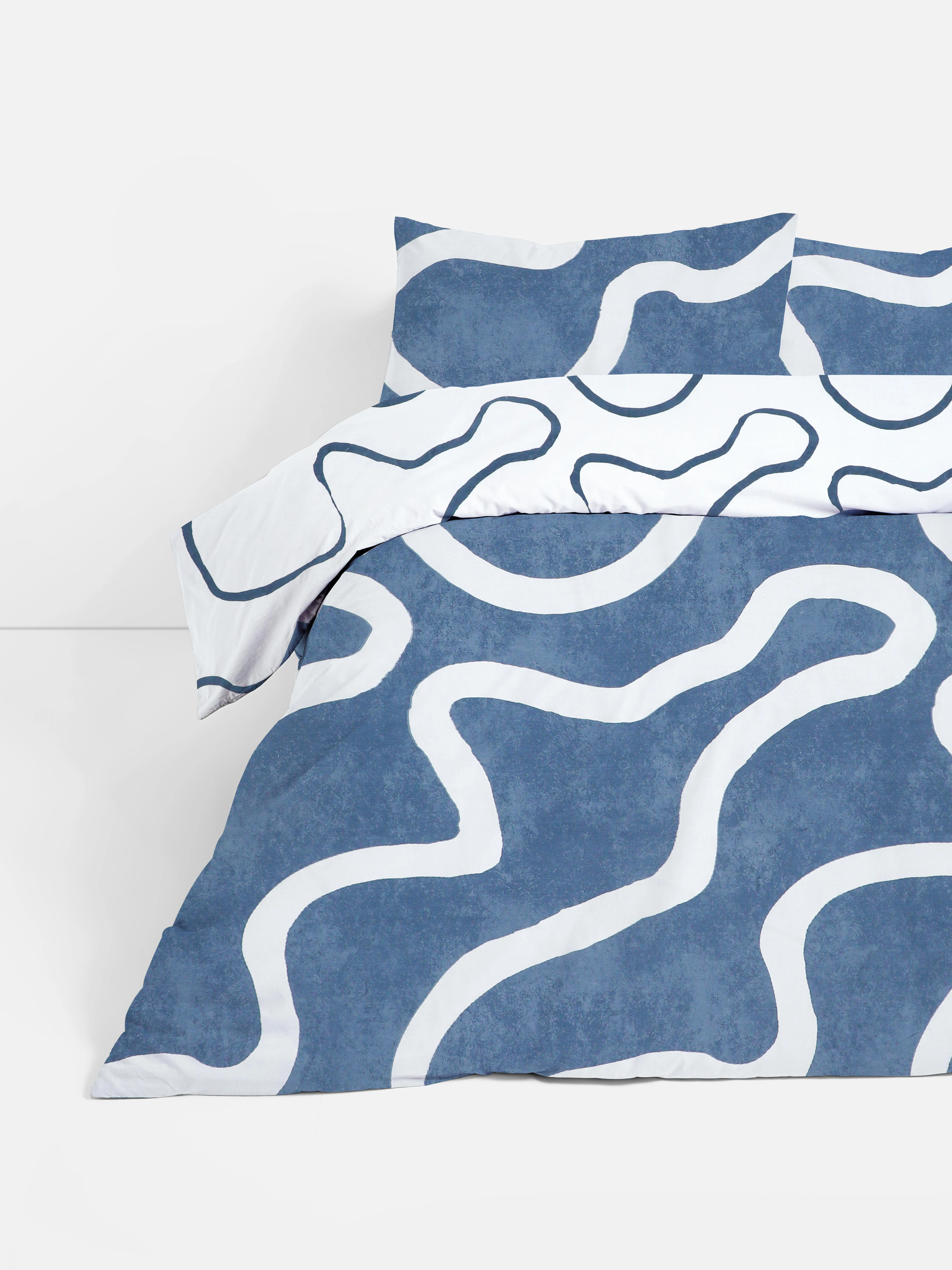 Set de funda nórdica azul marino para cama king
