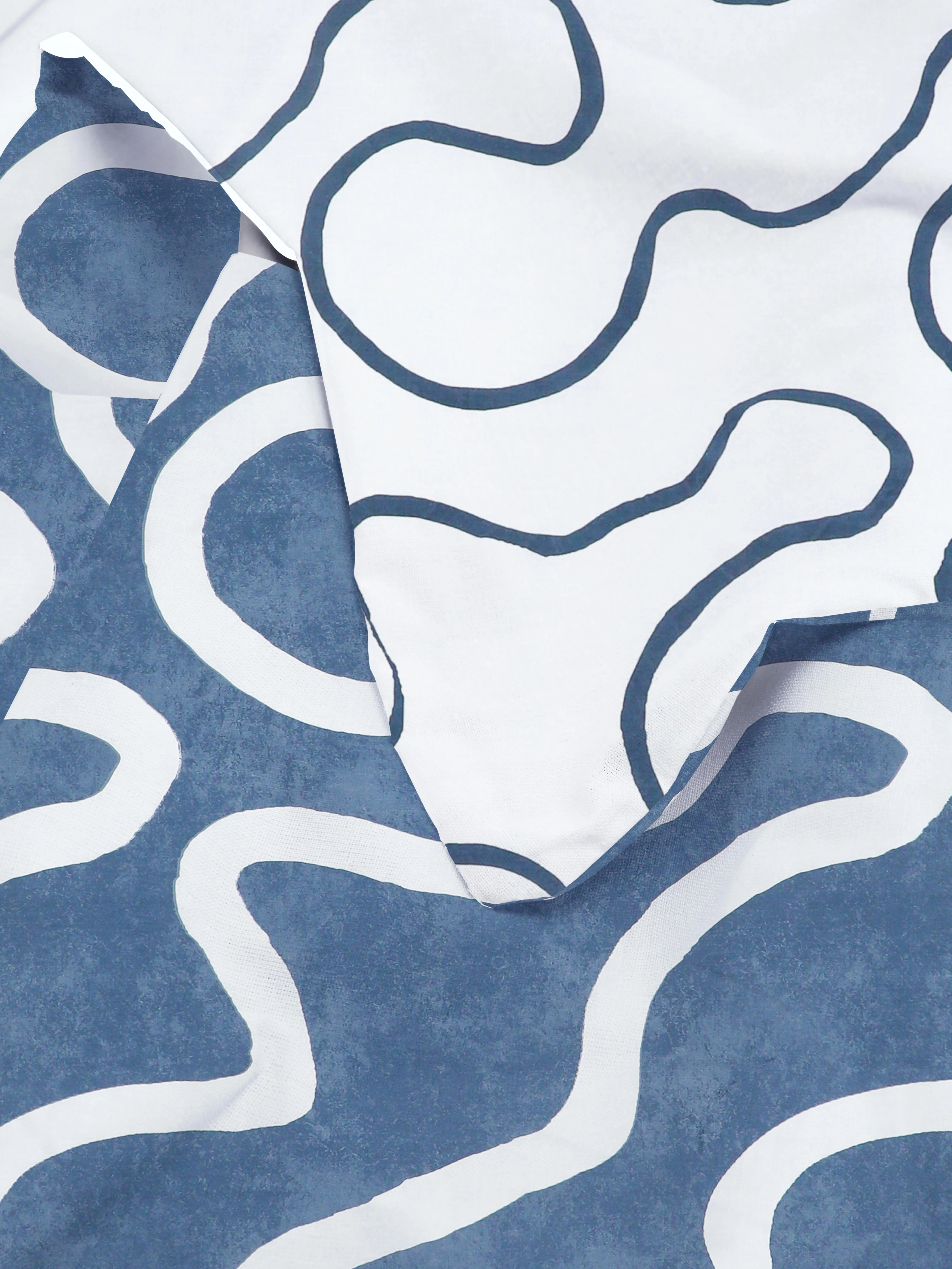 Set de funda nórdica azul marino para cama king