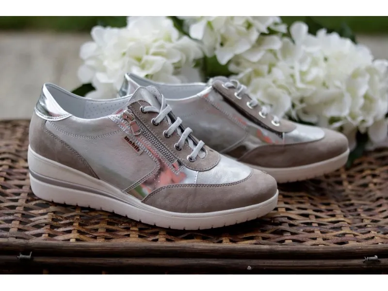 SNEAKERS CON CUÑE PATRIZIA MEPHISTO EN COLOR GRIS