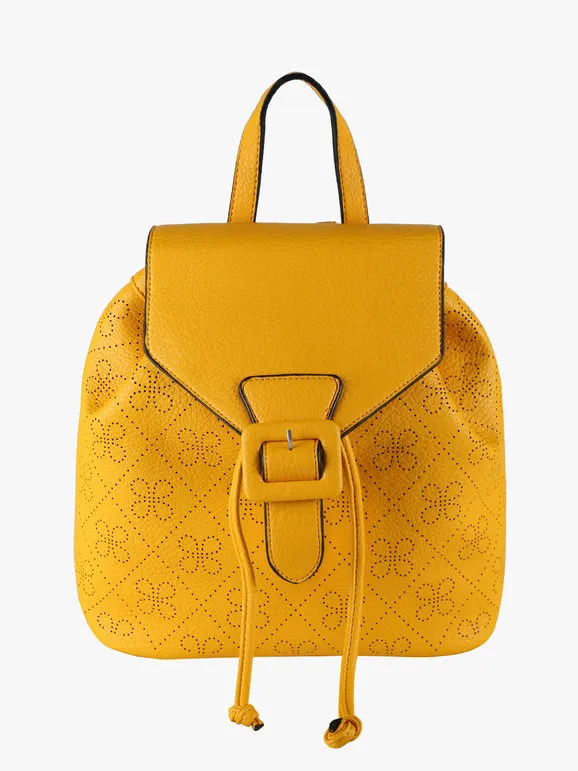 Solada Mochila de mujer con botón.