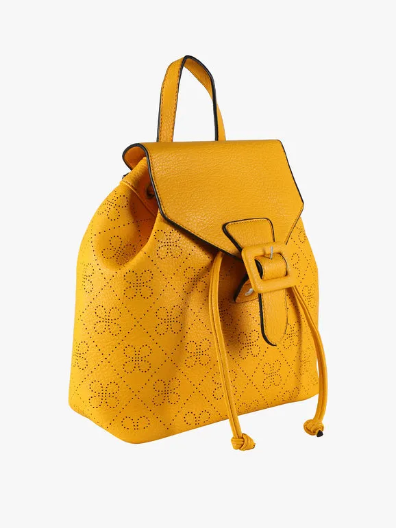 Solada Mochila de mujer con botón.