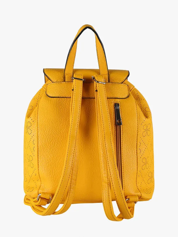 Solada Mochila de mujer con botón.