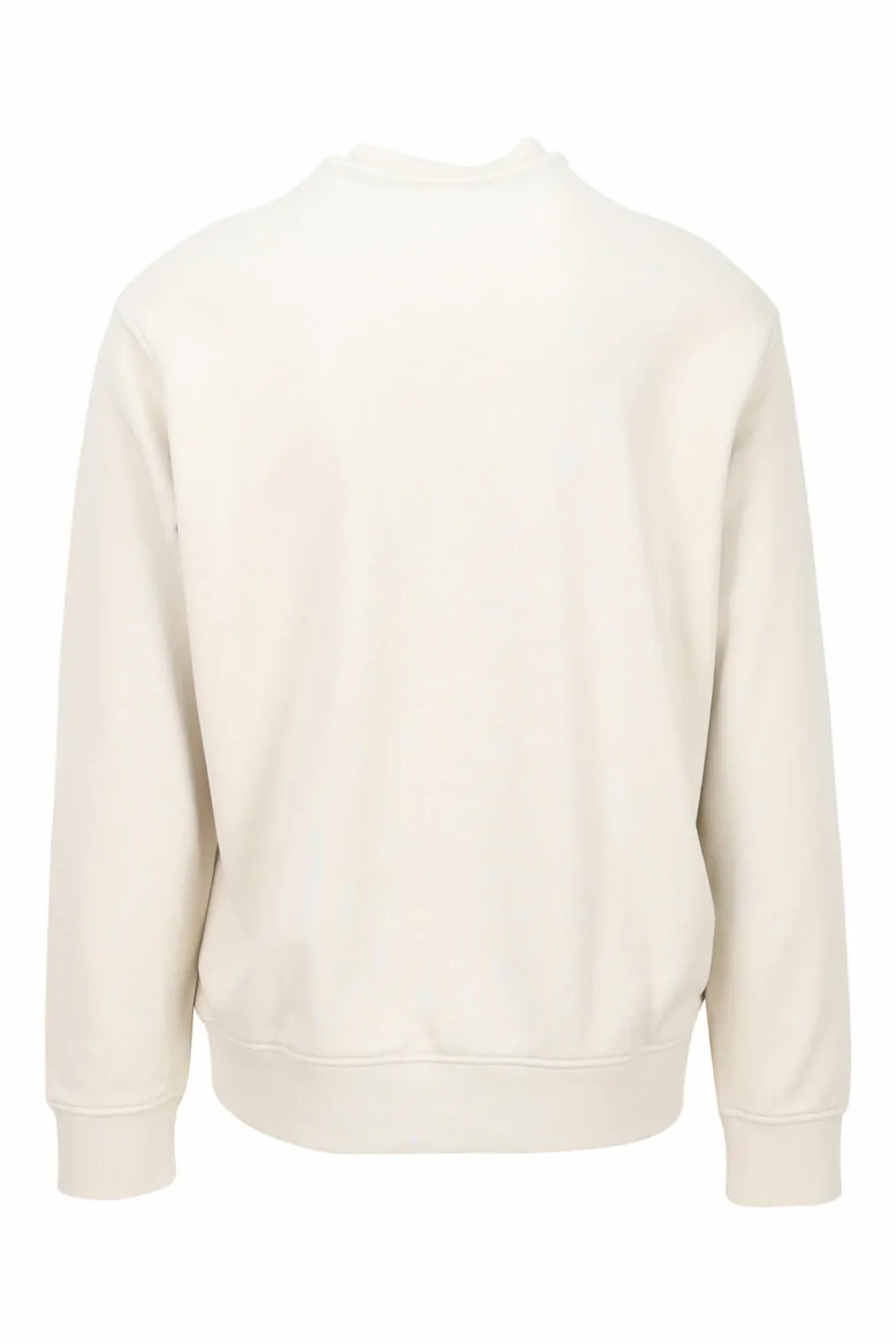 Sudadera beige con maxilogo águila