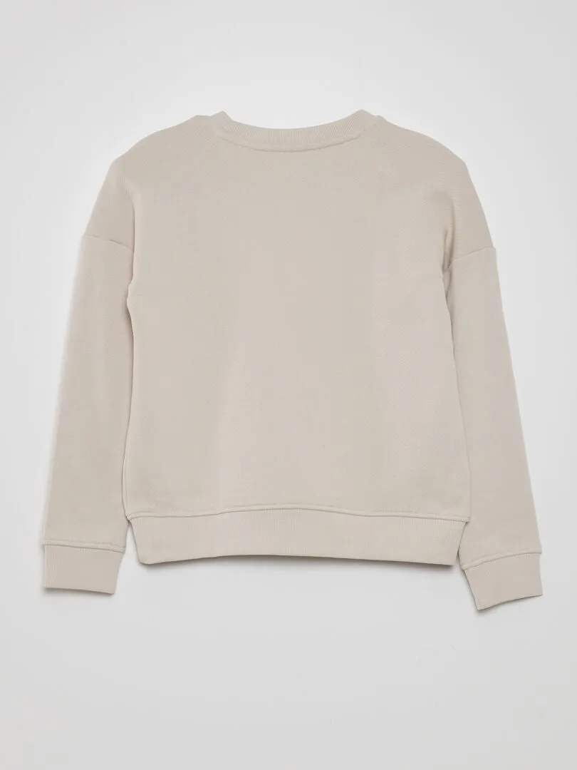 SUDADERA DE CHáNDAL FINA  GRIS