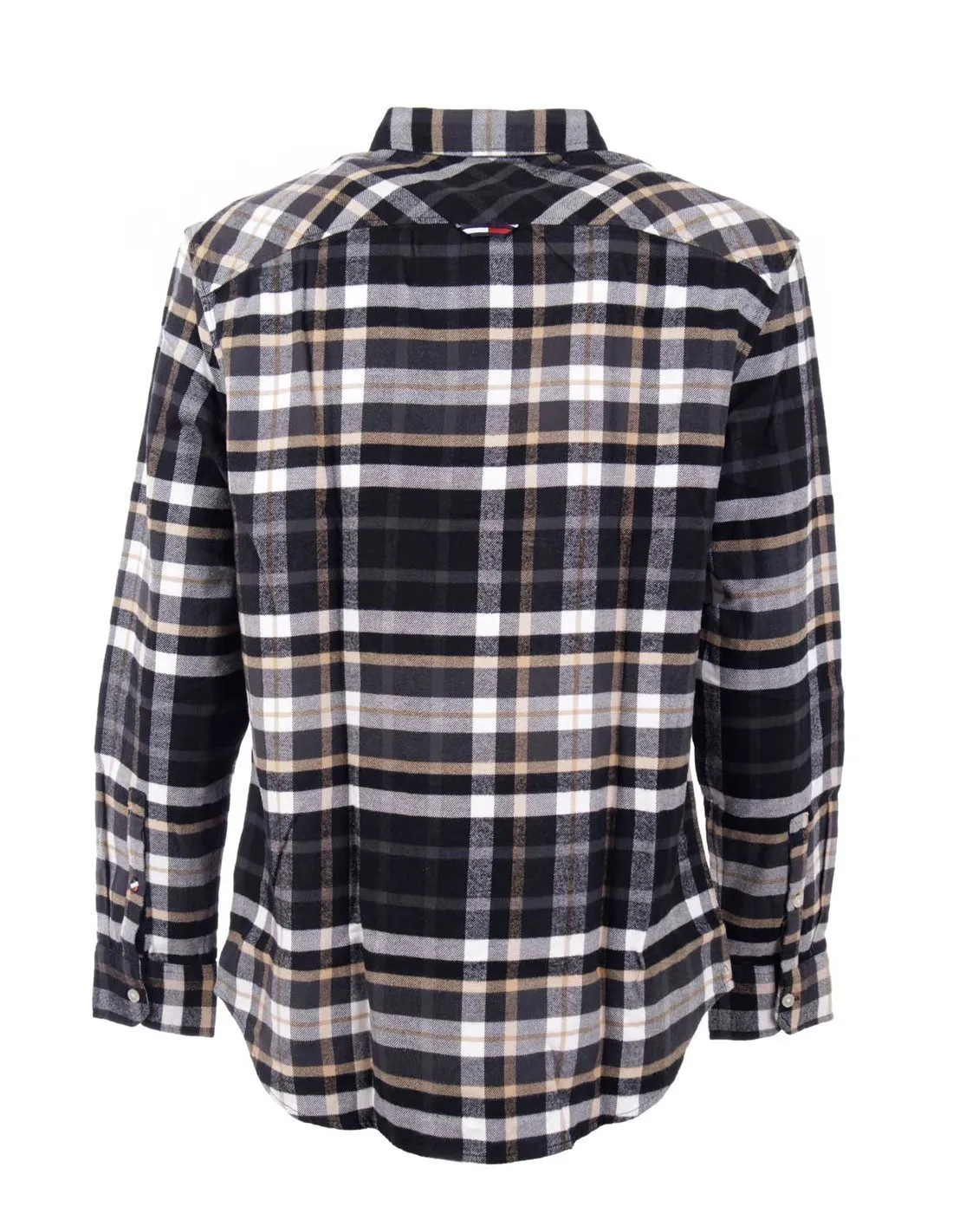 TOMMY JEANS  CAMISA NEGRA TJM CLASSIC ESSENTIAL CHECK DM0DM17246 HOMBRE