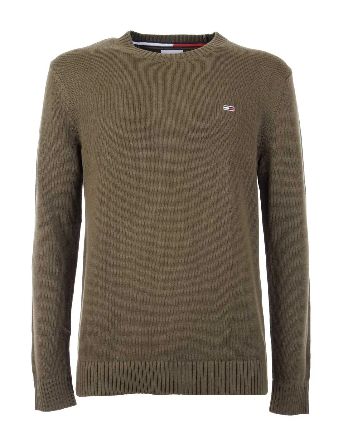 TOMMY JEANS  JERSEY VERDE TJM ESSENTIAL CREW DM0DM11856 HOMBRE