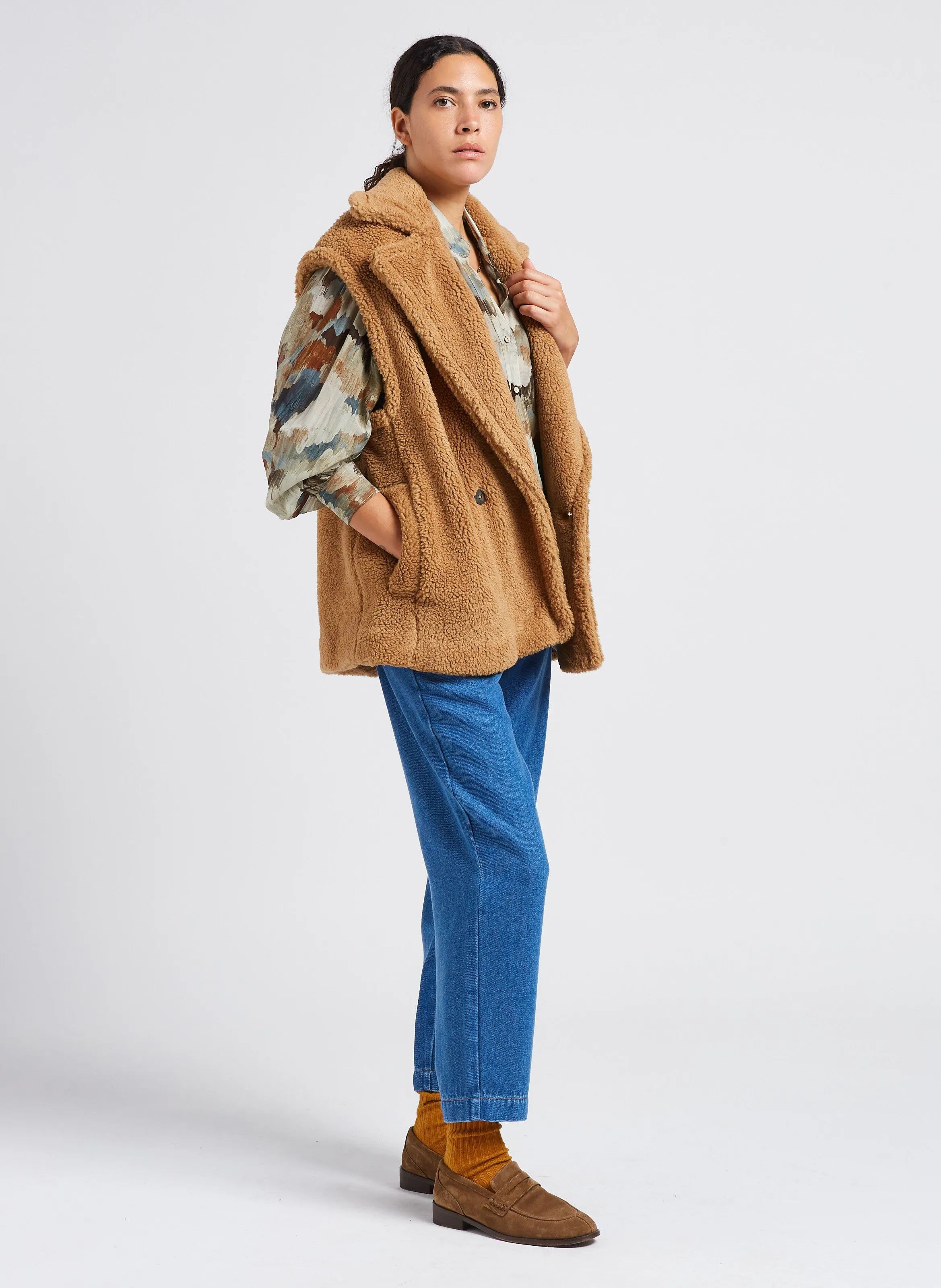VALITO  CHAQUETA CON CUELLO SASTRE EN BEIGE