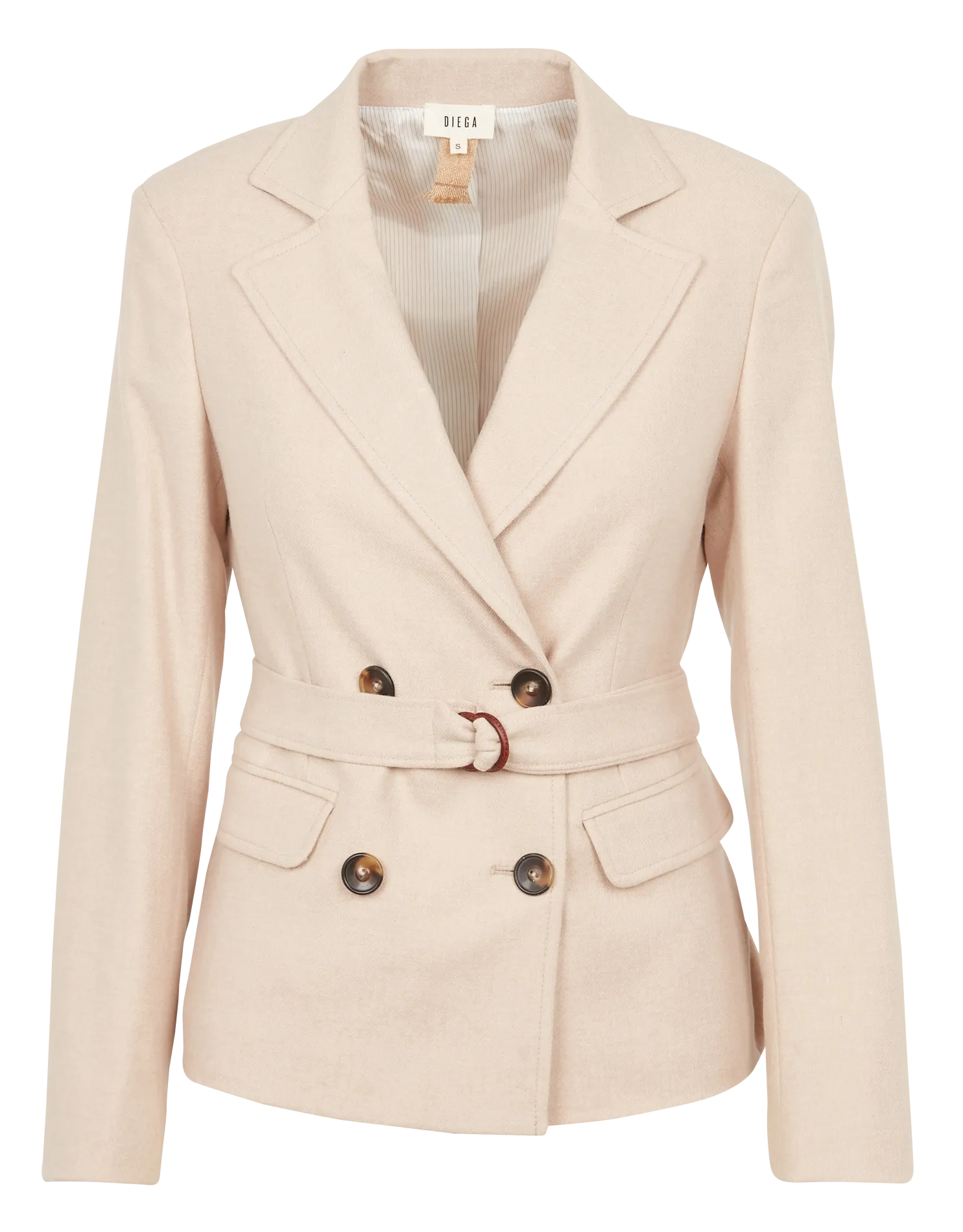 VANIO  CHAQUETA AJUSTADA CON CUELLO SASTRE EN BLANCO