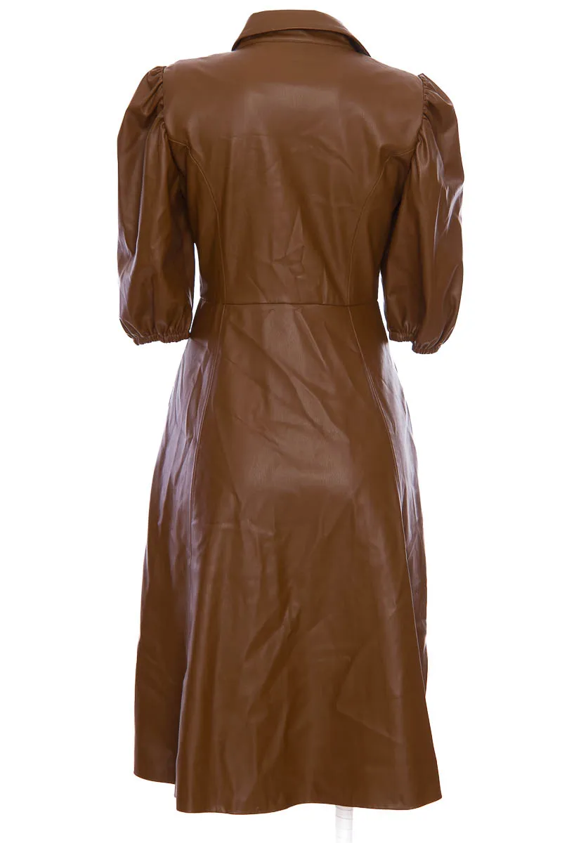 VESTIDO / ENTERIZO COLOR CAFé  ZARA
