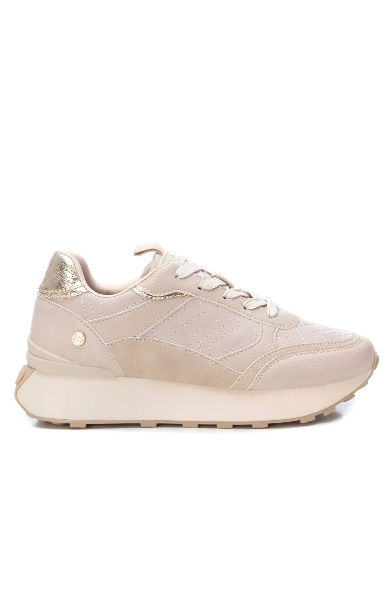 Xti Zapatillas señora textil beige