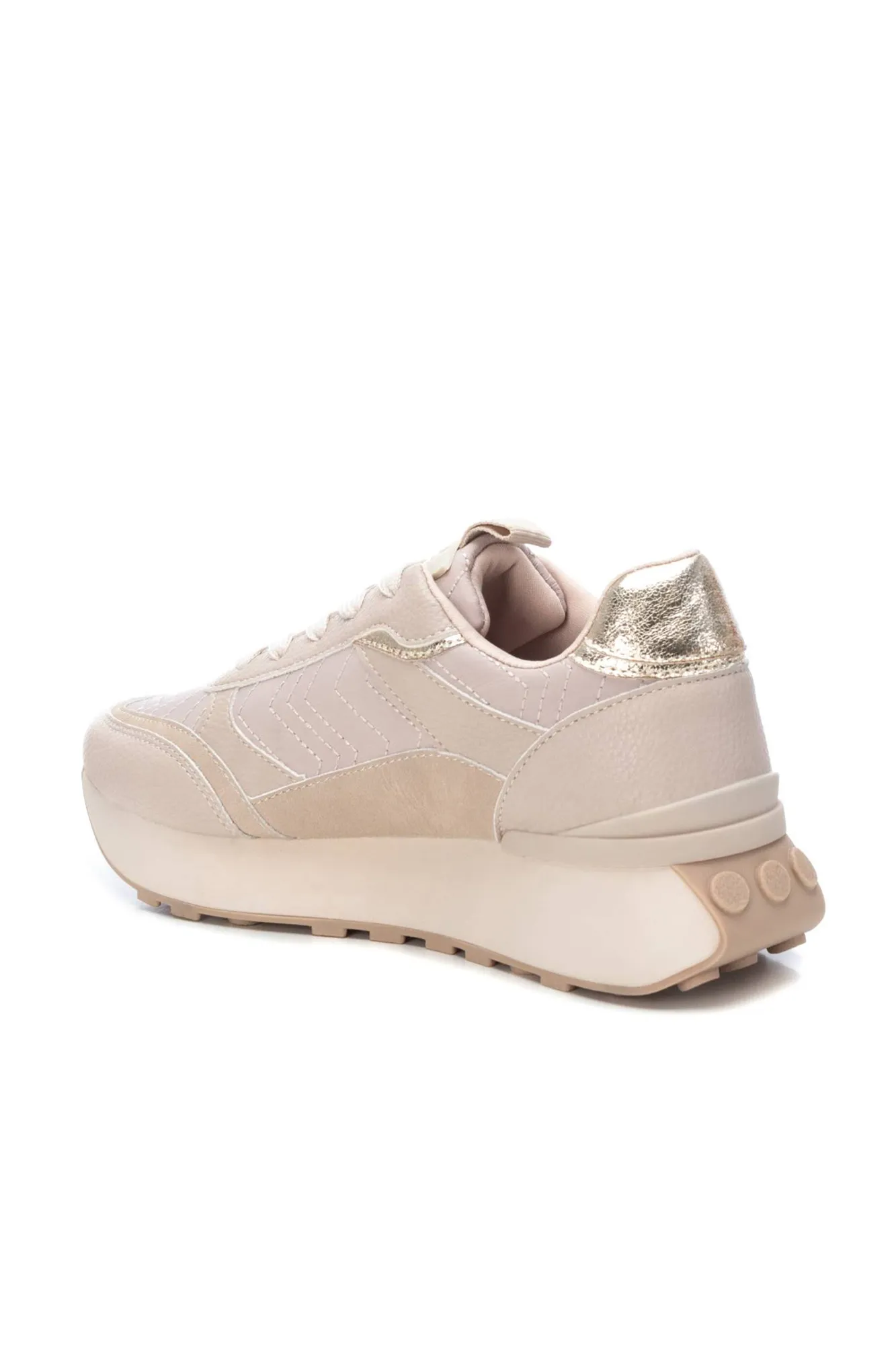 Xti Zapatillas señora textil beige