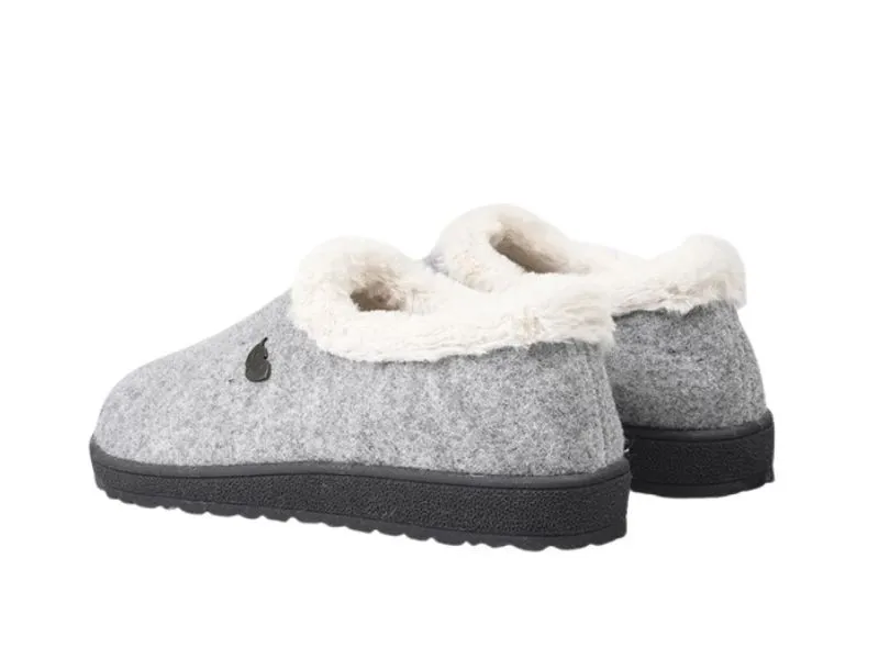 ZAPATILLA  DE CASA CERRADA PLUMAFLEX ROAL EN COLOR GRIS O BEIGE 80005