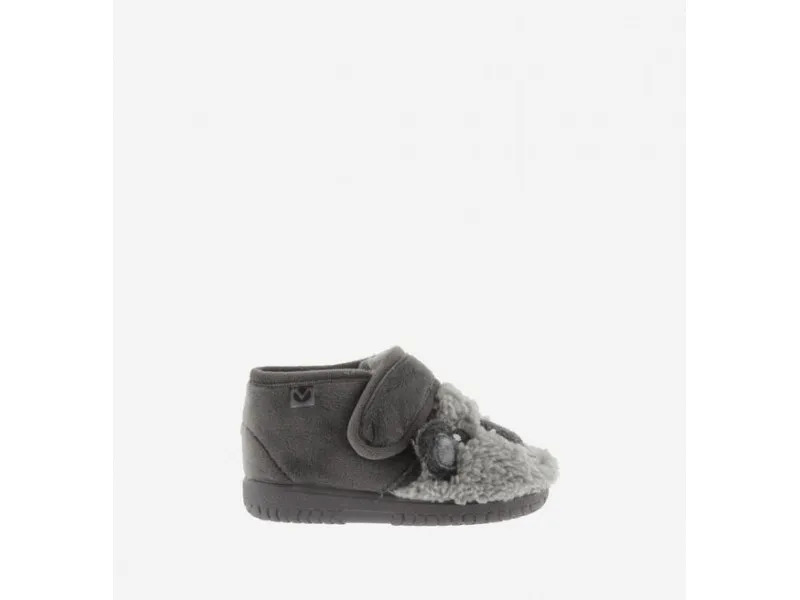 ZAPATILLA DE CASA OJALÁ ANIMALES 105119 VICTORIA EN COLOR GRIS